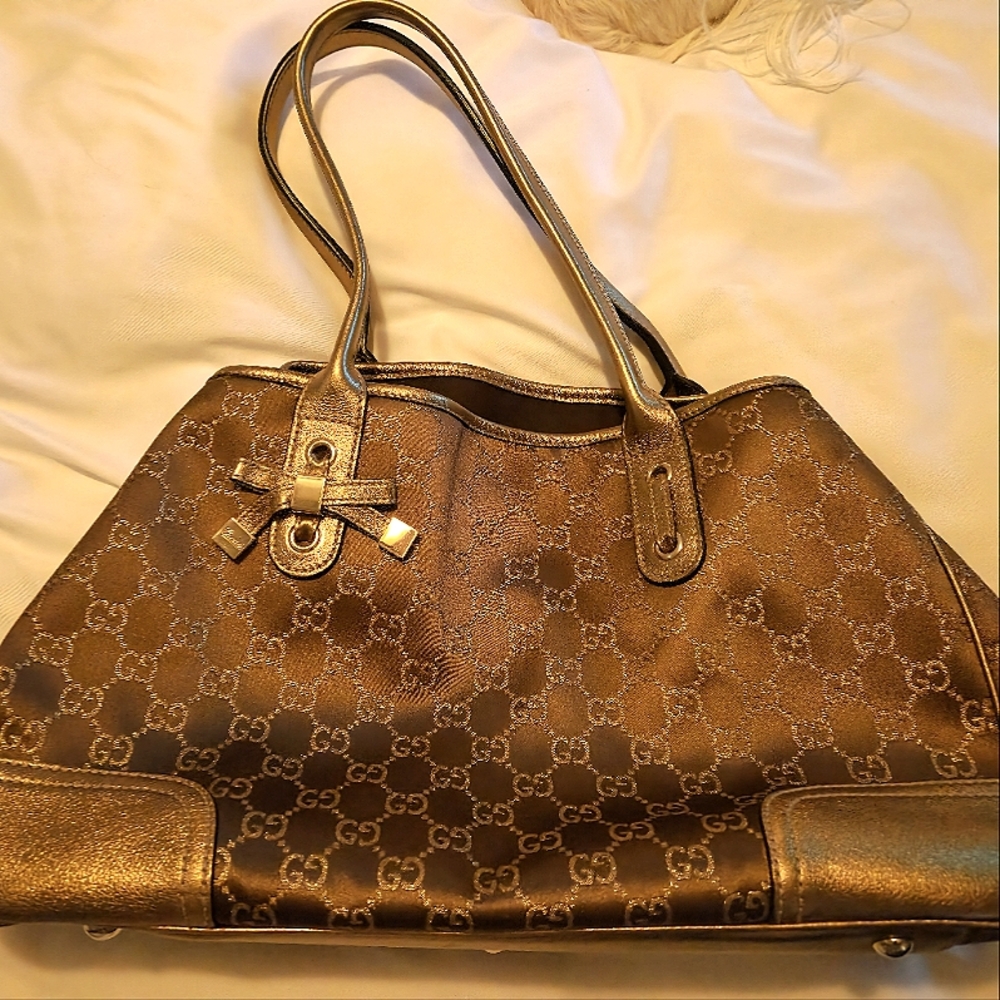 Gucci Princy Tote in Metallic Bronze